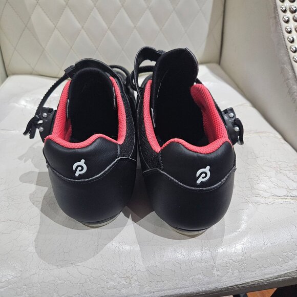 Peloton Mens Cycling Shoes Size 46 Black & Red Synthetic Upper With Adjustable S - Picture 4 of 8